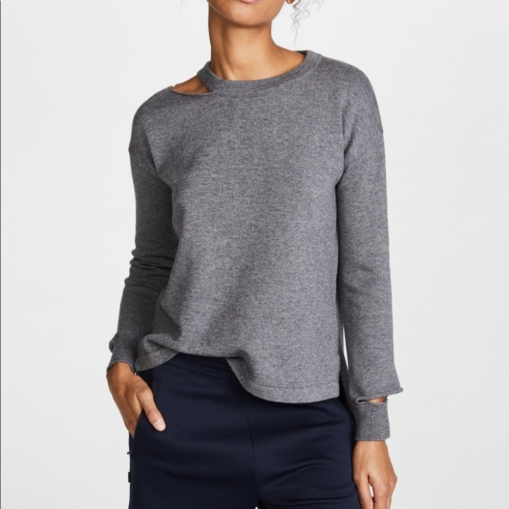LNA perry cutout sweater